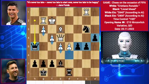 Great Chess Game in Chess History !! Ronaldo vs messi chess Lionel Messi messi ronaldo Chess