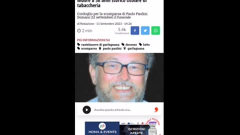 Malori improvvisi dal 12 al 13 sett. 2023