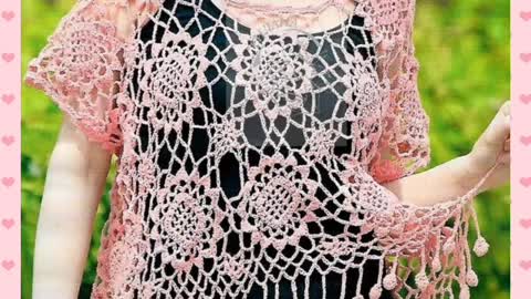La puoi usare tutto l'estate, una bellissima blusa all'uncinetto fai da te con la schema inclusa