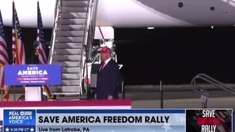 Trump arrives in Pennsylvania | AF1 (Trumps Design)