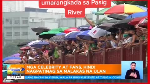 First-ever fluvial parade ng MMFF, umarangkada sa Pasig River