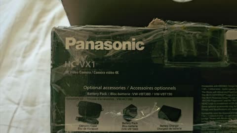 Unboxing 4k Handheld Camcorder with Zoom Lens HC-VX1EB-K from eBay Panasonic