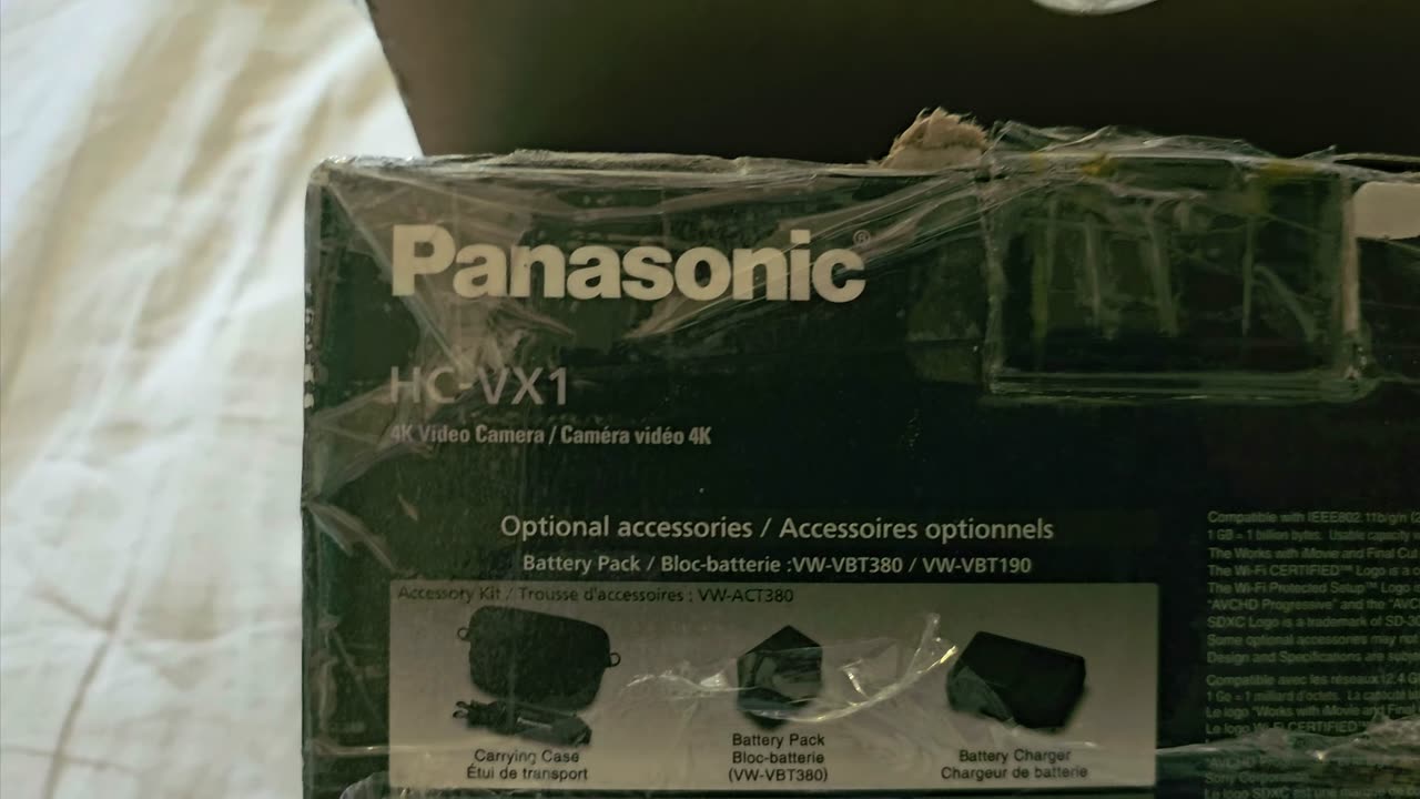 Unboxing 4k Handheld Camcorder with Zoom Lens HC-VX1EB-K from eBay Panasonic
