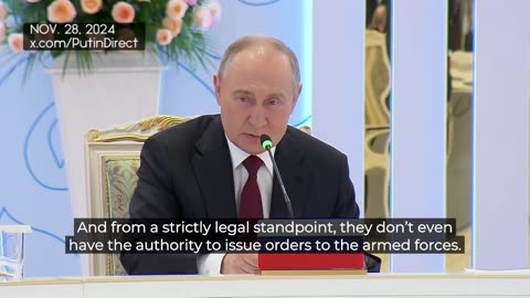 Putin: Ukraine’s leadership has lost all legitimacy