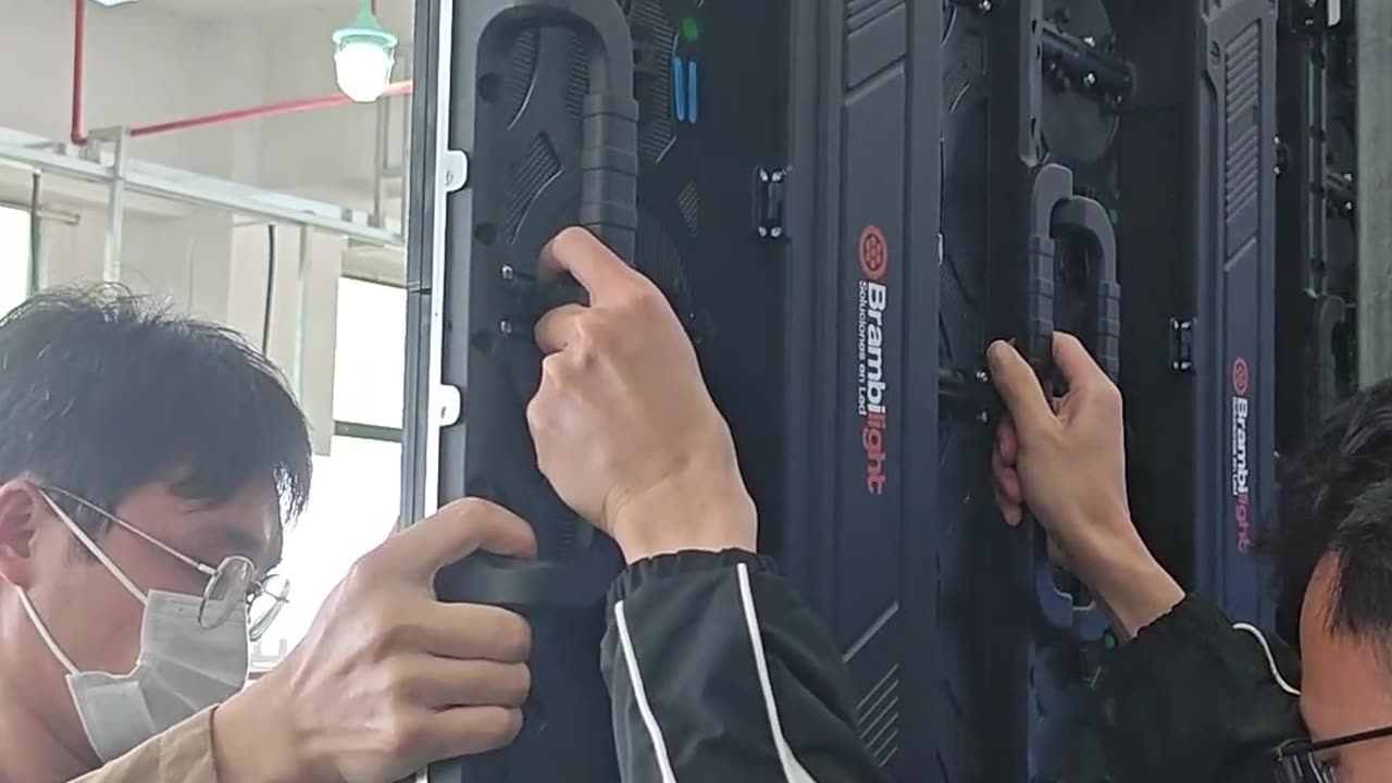 We are installing EagerLED EA1000C3 LED display for our customer to test#leddisplay#eagerled