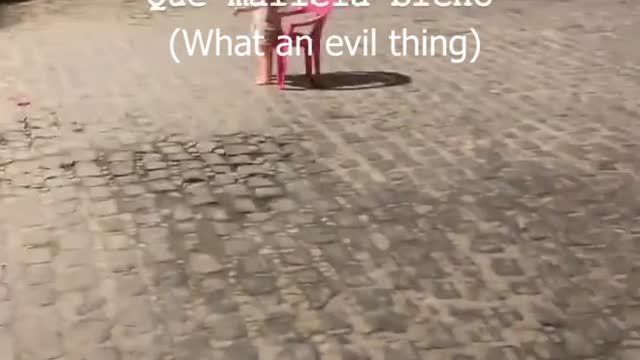 Unsettling Doll Stands in Crossroads