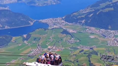 🇨🇭Switzerland🇨🇭, Cable car in the Canton of Lucerne.