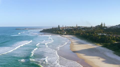 Drone Footage Of A Breach Front Community