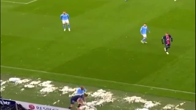 Di Maria Red Card On Fernandinho In UEFA Semis
