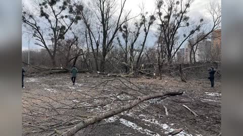 Kyiv avoids taking direct missile hit, but one person killed by debris