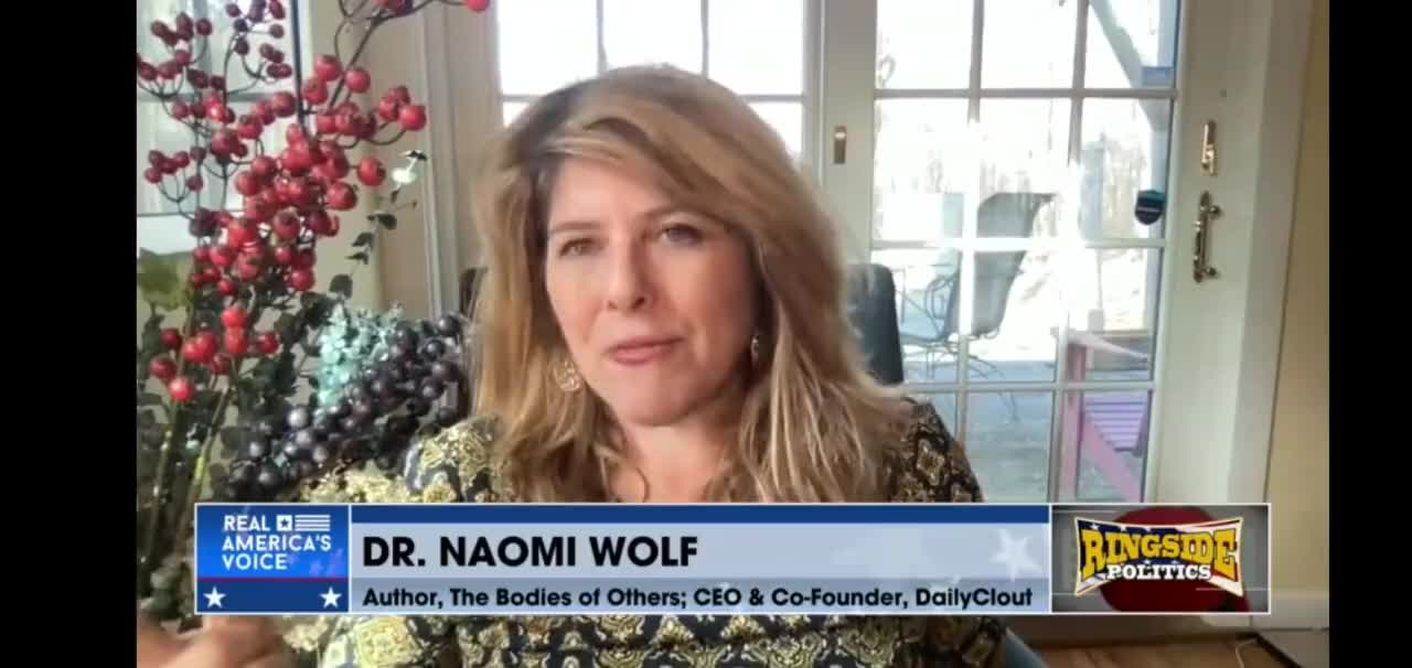 Dr. Naomi Wolf: One In Five People In The Pfizer Trials, Died Of Stroke-Like Events.