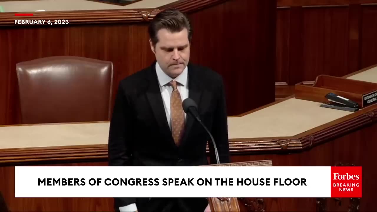 JUST IN_ Matt Gaetz Roasts Hunter Biden On House Floor