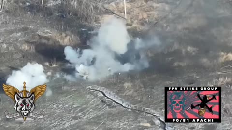 Russian APC Hits a Mine