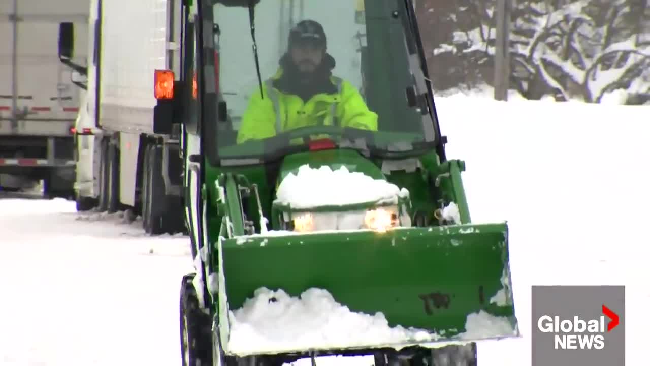 Buffalo snowstorm_ Trucks wait for highways to reopen while residents dig themselves out