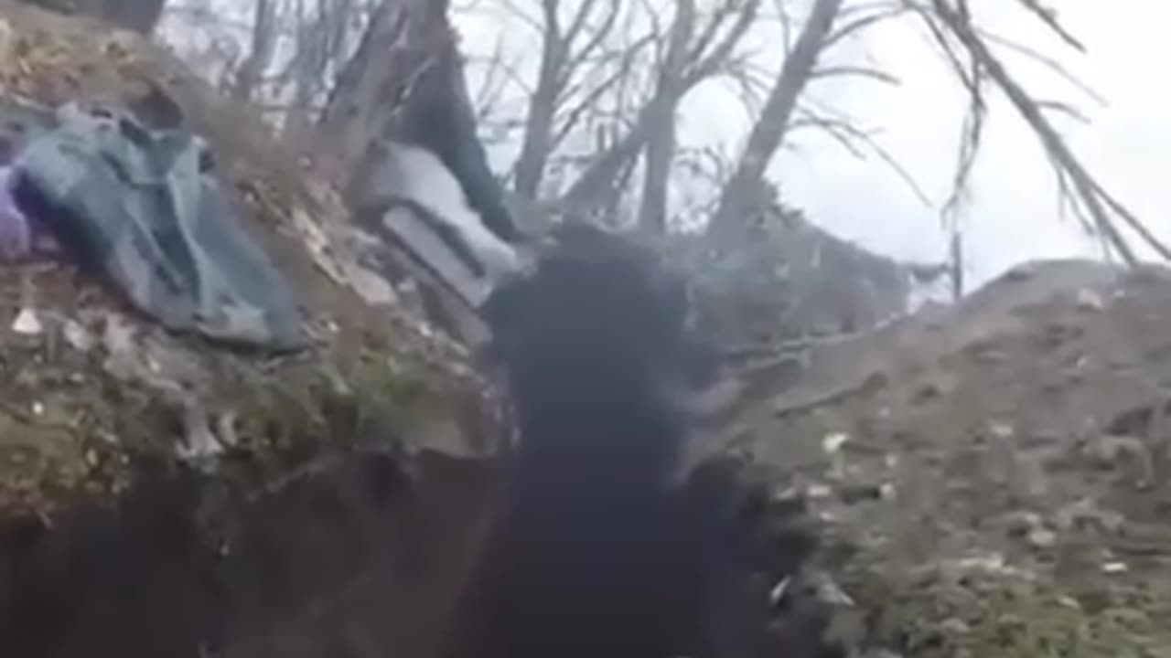 Ukrainians Clear a Russian Dugout