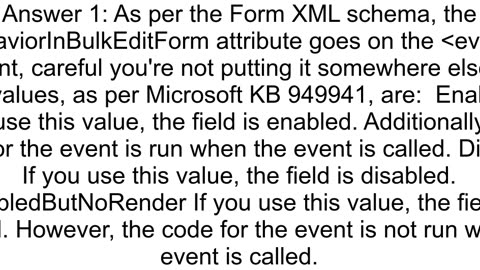 Is there a way to enable Javascript on bulkEdit form from Dynamics 365 CRM