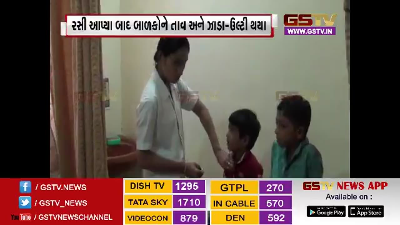 2018 July, Anand, Gujarat, 2 children sick following measles rubella vaccination