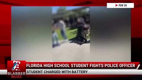 Florida High School Student Fights Police Officer