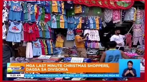 Last minute Christmas shoppers,dumagsa sa Divisoria