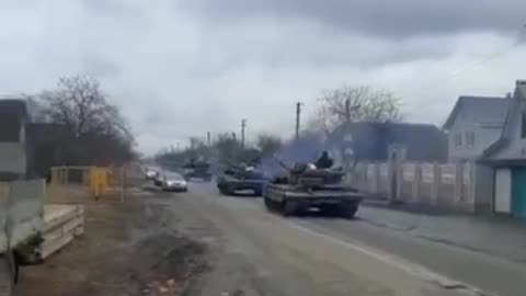 Movement of Ukrainian vehicles in the Kiev region