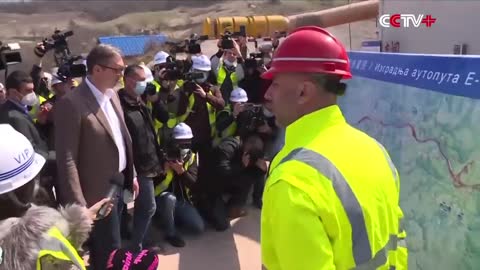 Serbian President Refutes China Threat Theory at Chinese-Built Highway Construction Site