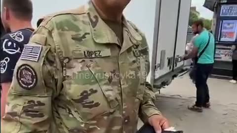 💢 American instructor spotted in Krivoy Rog, central Ukraine.