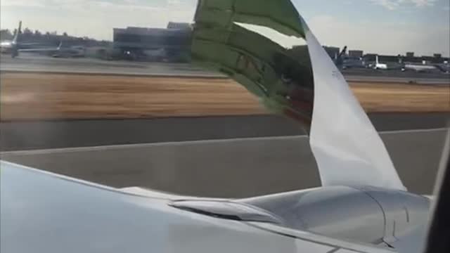 Metal paneling covering an engine detached from an Alaska Airlines plane during landing