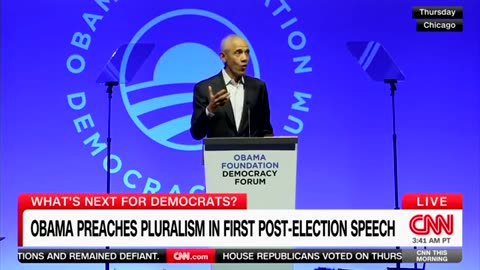 OBAMA: THE ELECTION PROVED THAT DEMOCRACY IS PRETTY FAR DOWN ON PEOPLE‘S PRIORITY LIST