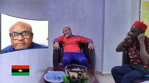 Onyendu Mazi Nnamdi Kanu watching @biafranvoice247tv6 with Soludo in DSS 🇳🇬 zoo