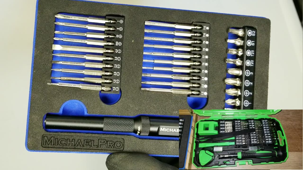 MICHAEL PRO Precision Ratcheting 31 Piece Dual Bit Screwdriver MP002026