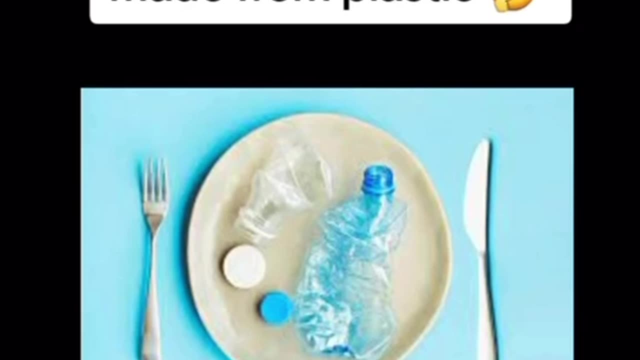 Food made out of plastic.