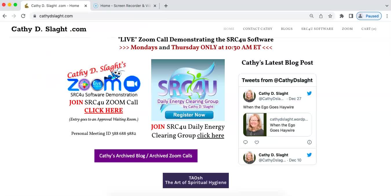 12 29 2022 SRC4u Software Demonstration Zoom Call