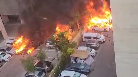 Einschlagstelle einer Rakete in Ashkelon