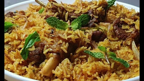 Biryani Mutton Now try cooking Tahri instead of