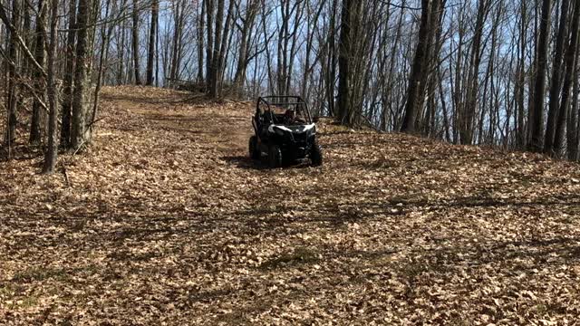 Riding in our woods