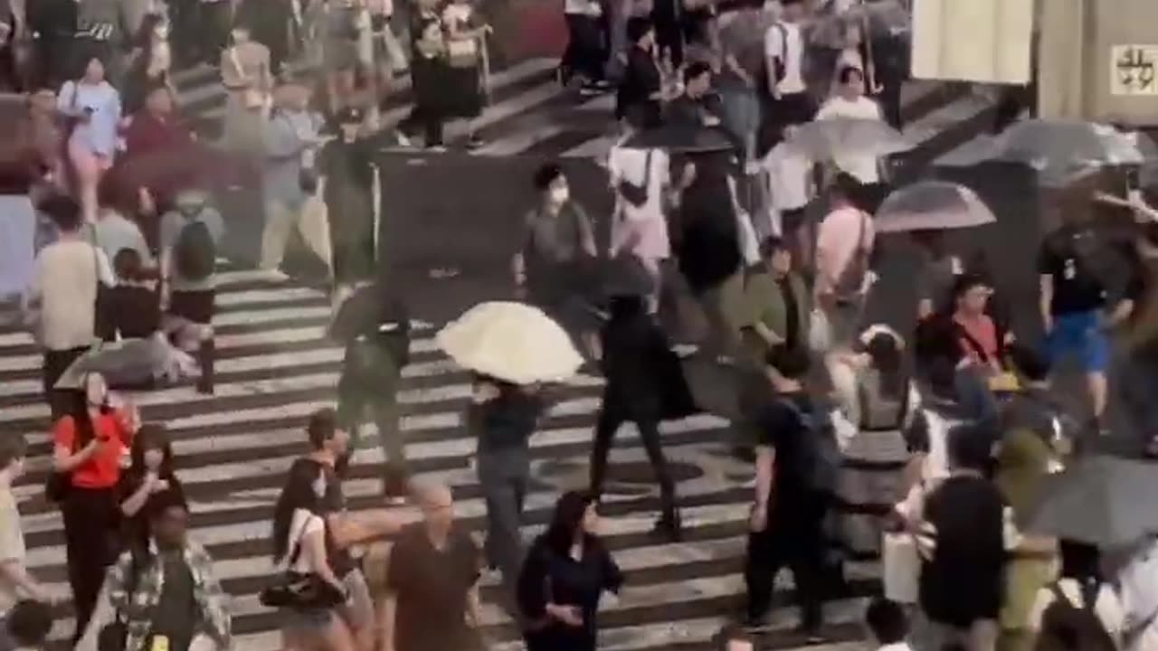 Shibuya Crosswalk in Tokyo Japan