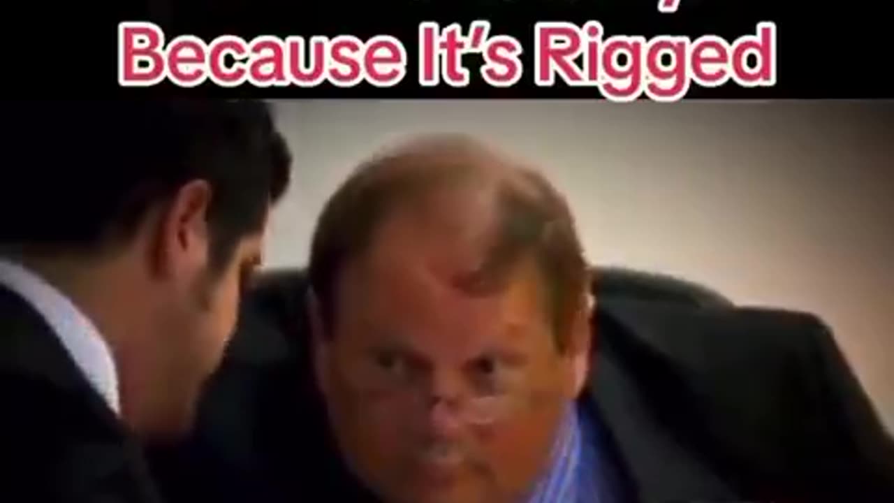 How come you never win the lottery? Because it is rigged.