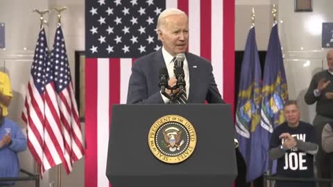 Biden speaks on his economic plan leading to a manufacturing boom in Michigan