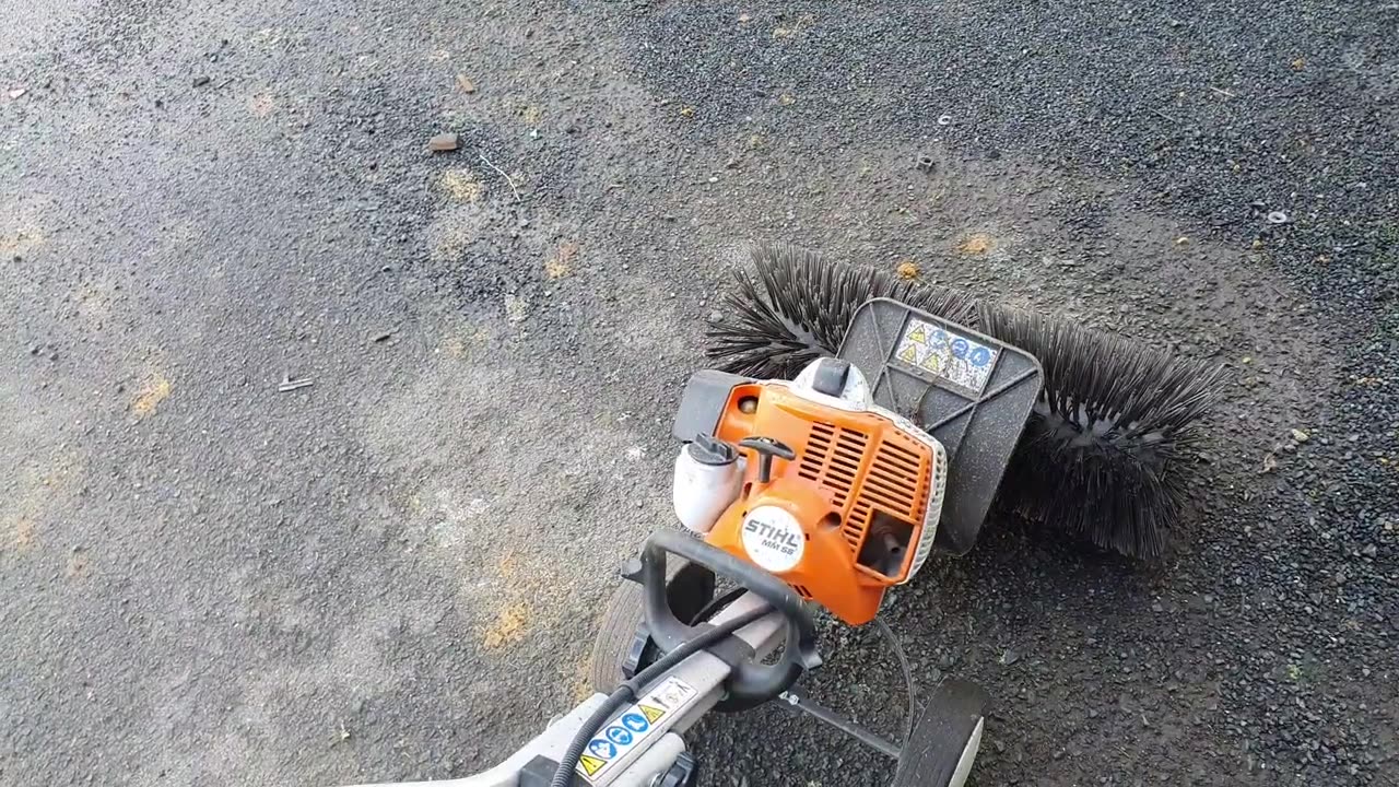 Stihl 2 stroke power broom!!