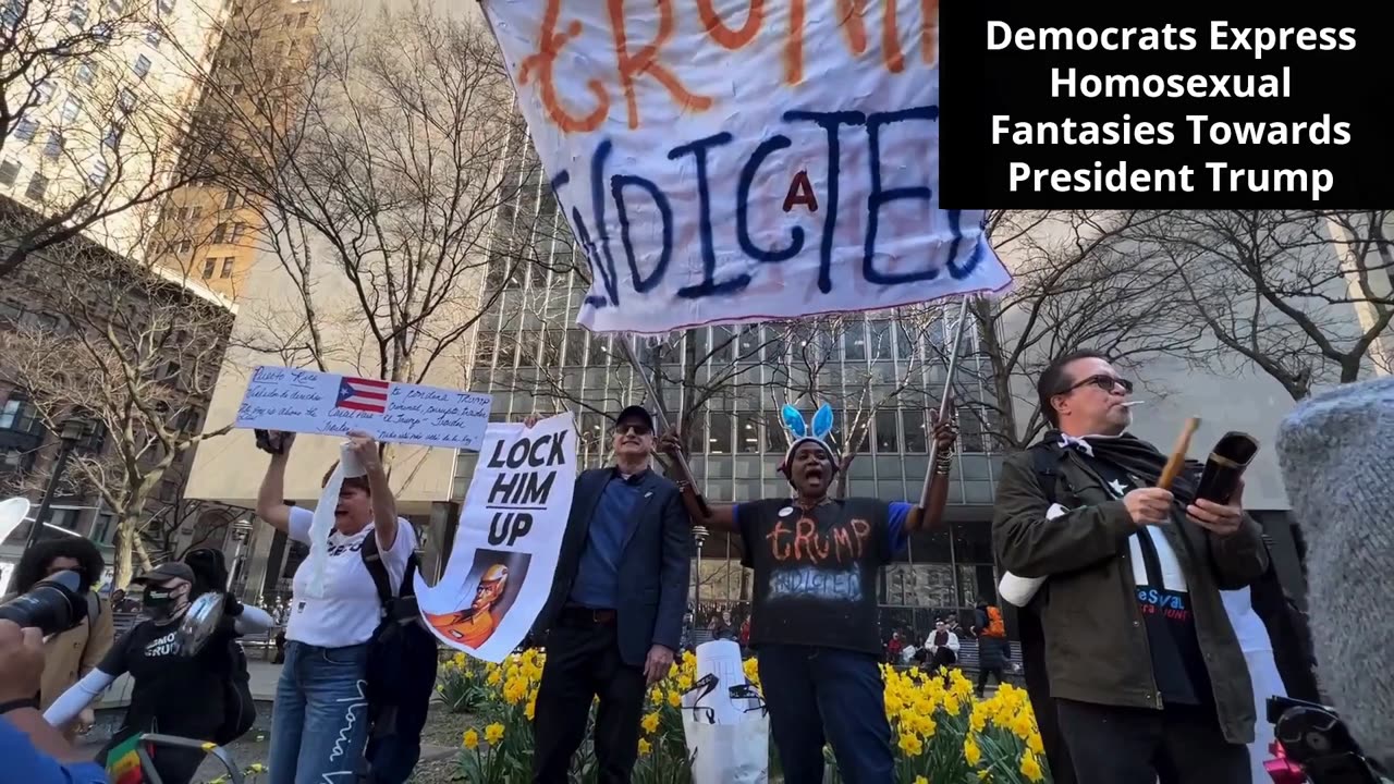 Democrats Express Homosexual Fantasies Towards President Trump At NYC Protests