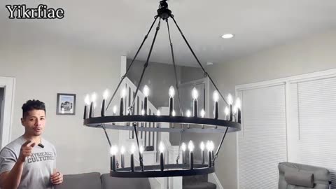 Wagon Wheel Chandelier