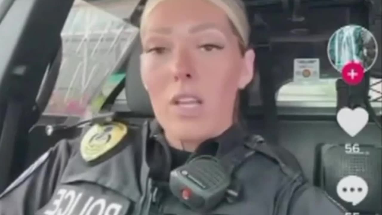 A Cop gets suspended after her TikTok Gets Viral