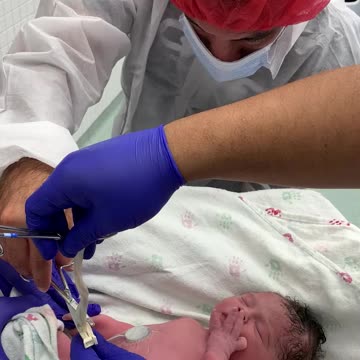 Cutting Giana’s Umbilical Chord 7/28/23