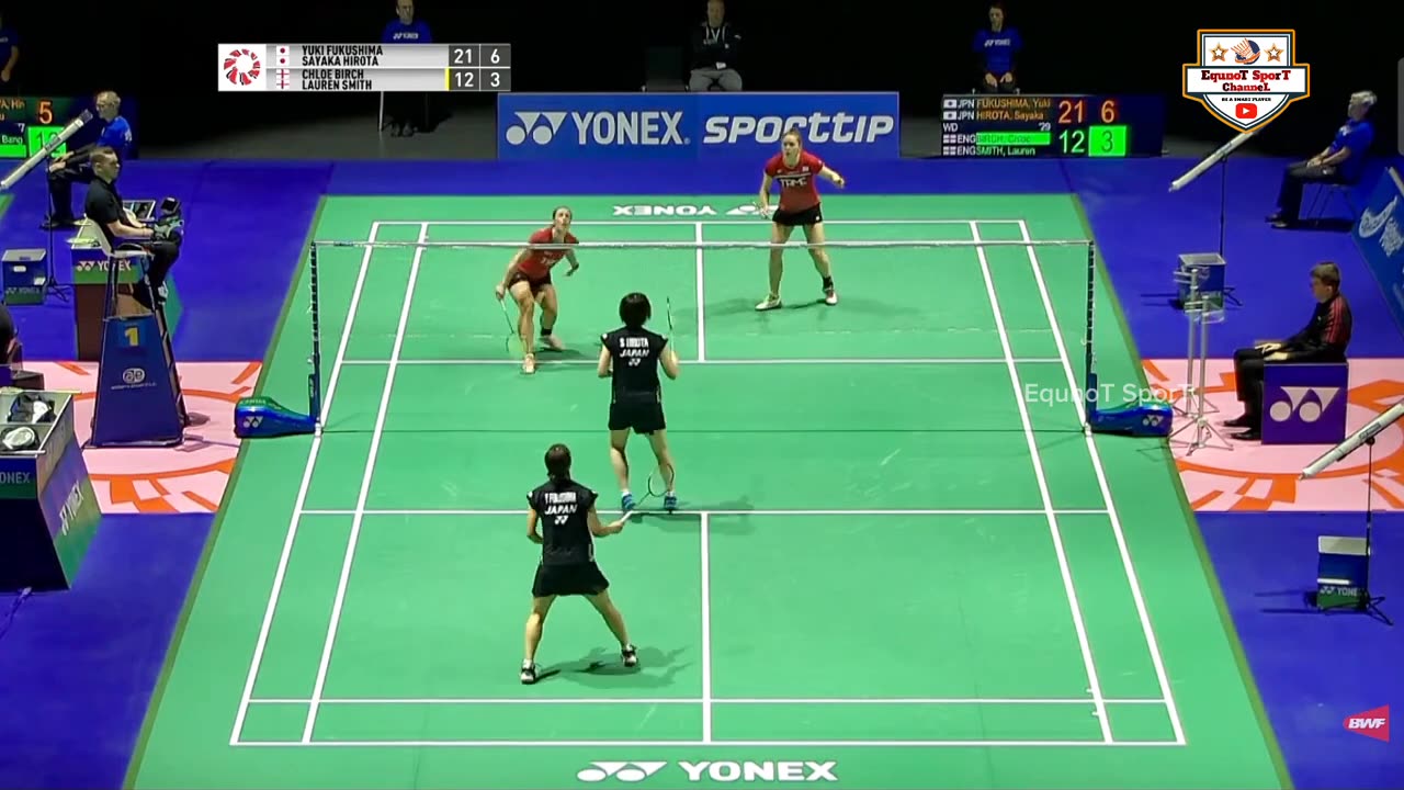 highlights - yuki fukushima/sayaka hirota vs chloe birch/lauren smith - swiss open 2023