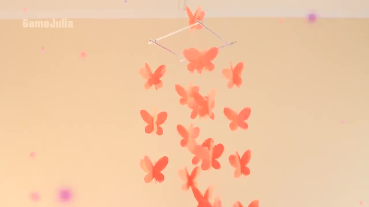 Waterfall of butterflies / Simple decor DIY