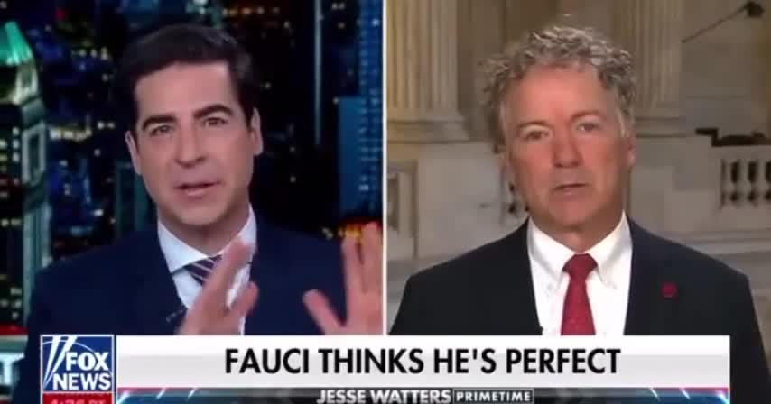 Rand Paul Issues Update on Fauci: "We've Got Him Red-Handed, and He Won't Get Away"