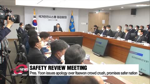 Yoon issues apology over Itaewon crowd crush, promises safer nation