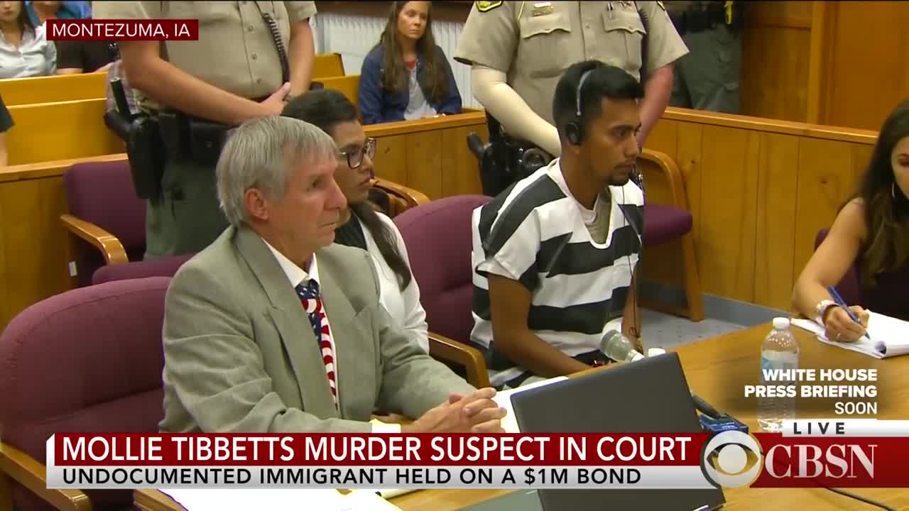 Illegal Immigrant Who Killed Mollie Tibbetts Awarded Thousands in Taxpayer Dollars for Murder Trial