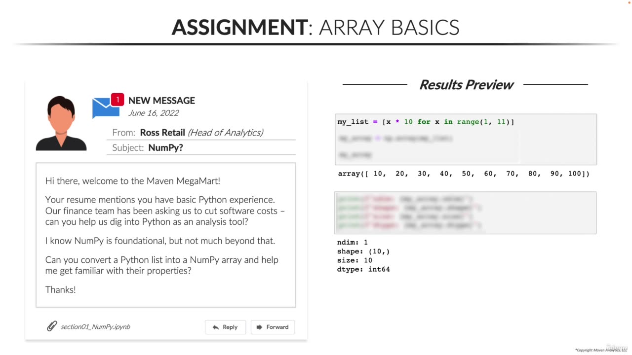 ASSIGNMENT Array Basics video 3