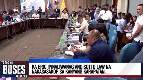 Ka Eric, ipinaliwanag ang ‘Sotto Law’ na nakasasakop sa kanyang karapatan
